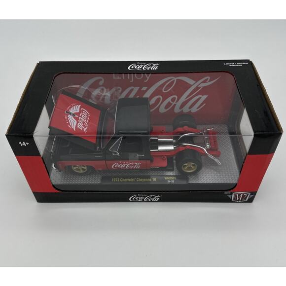 M2 Machines 1:24 Scale Coca Cola Chase 1973 Chevrolet Cheyenne 10 - Picture 2 of 7